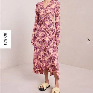 A.L.C Mona Silk Midi Dress